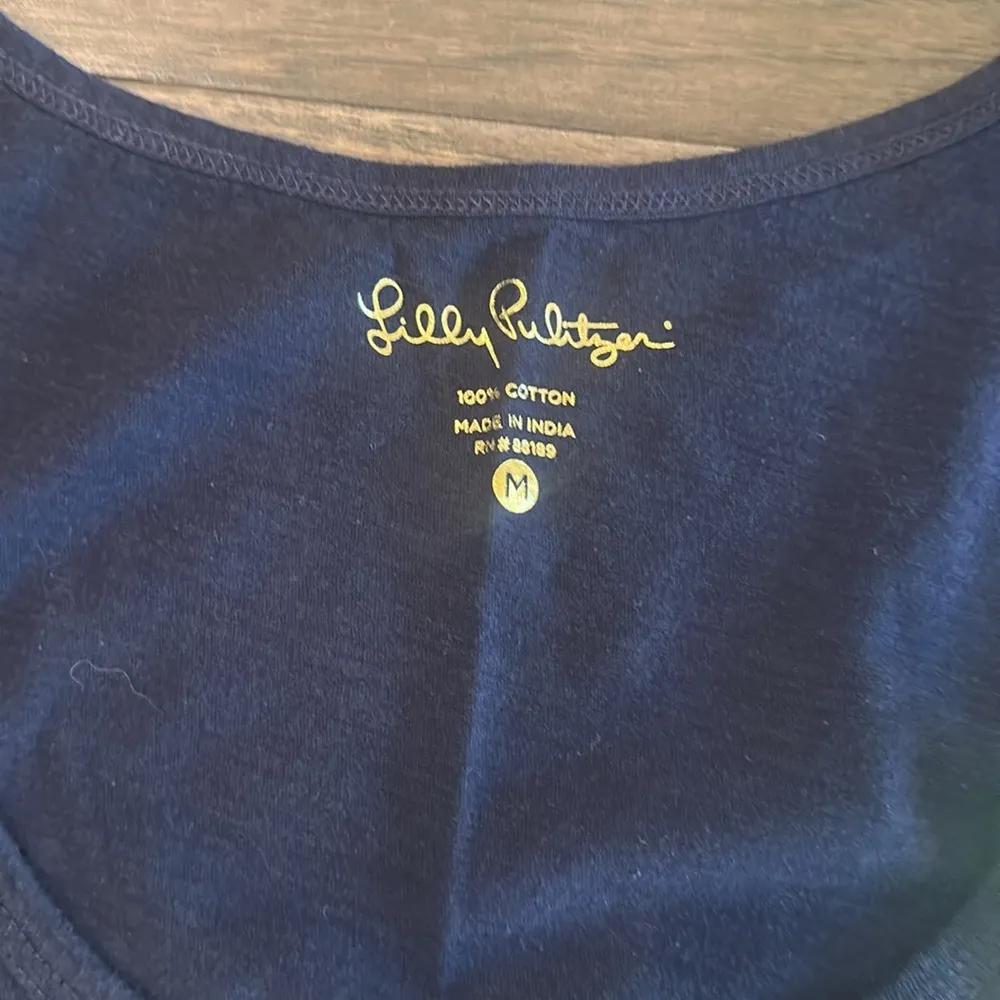 NWT Lilly Pulitzer Navy McKee Top Sz M - Image 4