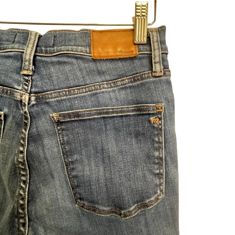 Madewell Womens Size 28 10" High Rise Skinny Crop Button Fly Medium Wash Jeans - Image 7