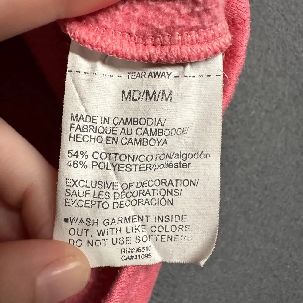 Under Armour Womens M Pink Cropped Pullover Hoodie Long Sleeve 1328947 - Image 7