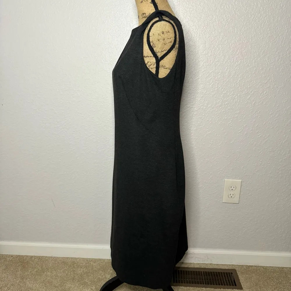 NWT MM LaFleur Size 14 Black Lydia Sheath Dress Stretch Office Neutral High Neck - Image 9