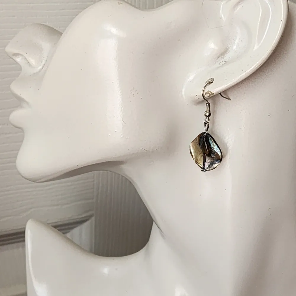 Beachy Silver Grey Shell Sead Bead and Crystal Long Necklace with Matching Earr… - Image 4