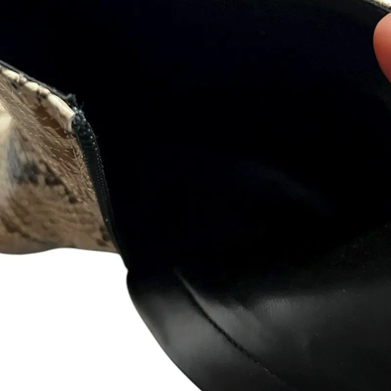 Schutz Dellia Casual Bootie Color Natural Snake Size 6 NIB w/dust bag - Image 8