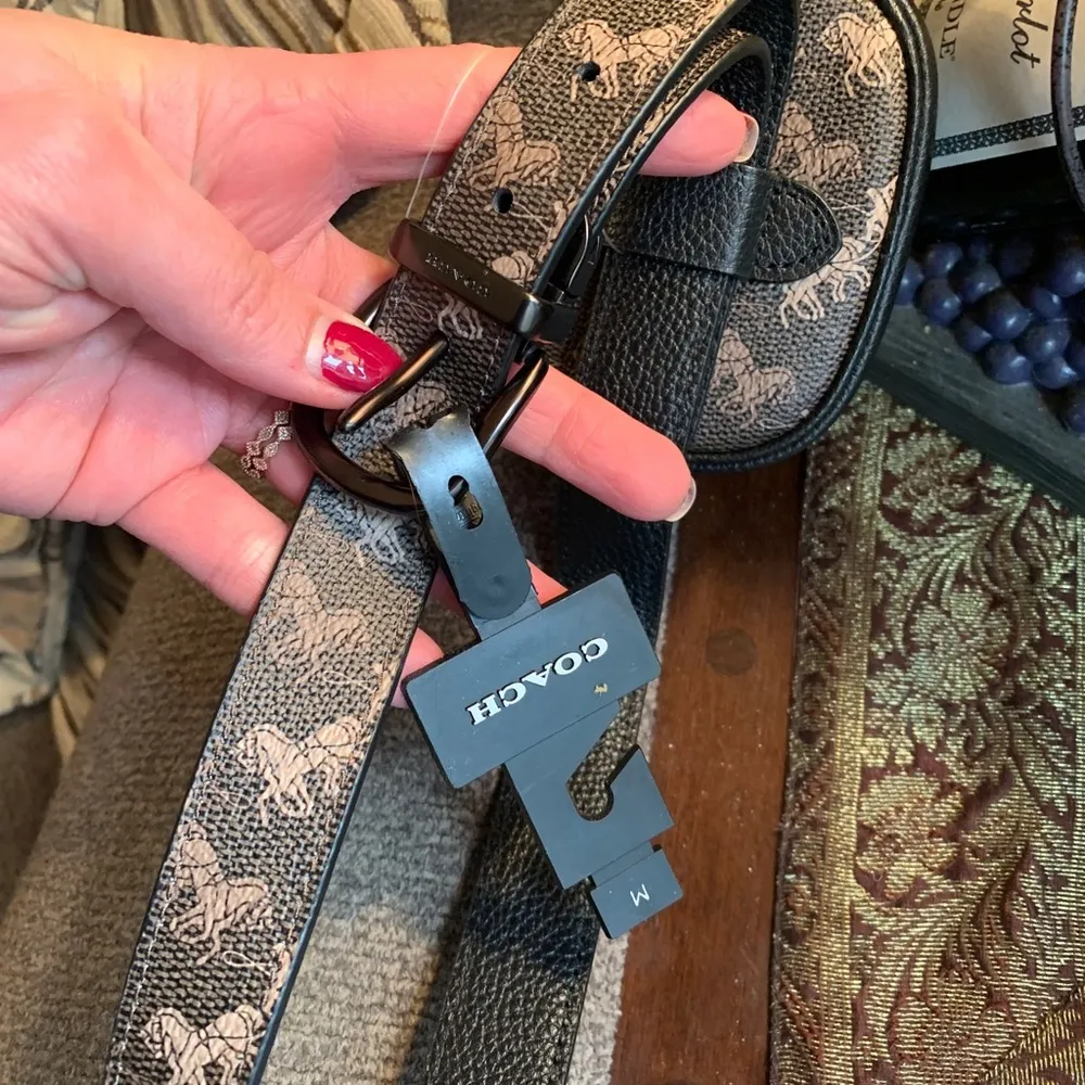 Authentic COACH 1941 reversible belt zip top leather Beltbag horse & carriage - Image 6