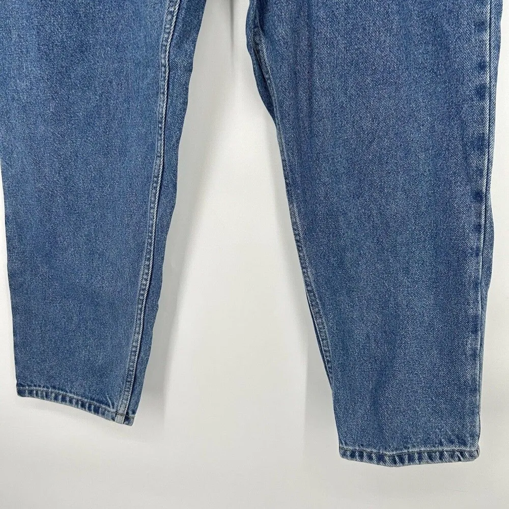 Vintage Gitano High Rise Mom Jeans Medium Stone Wash Tapered Leg Size 18P Petite - Image 3