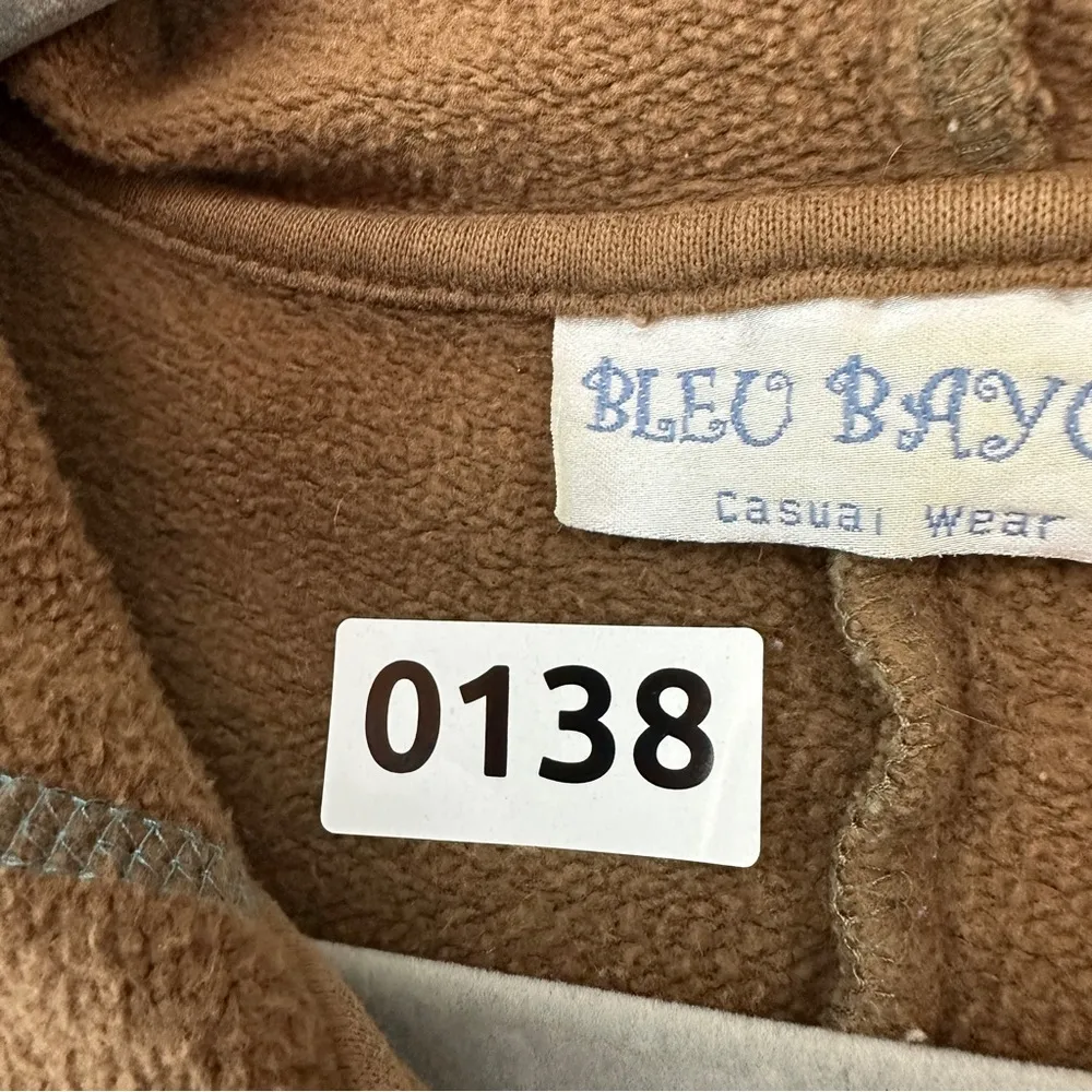 Bleu Bayou Casual Wear Jacket Button Womans M Blue Brown Size M - Image 11