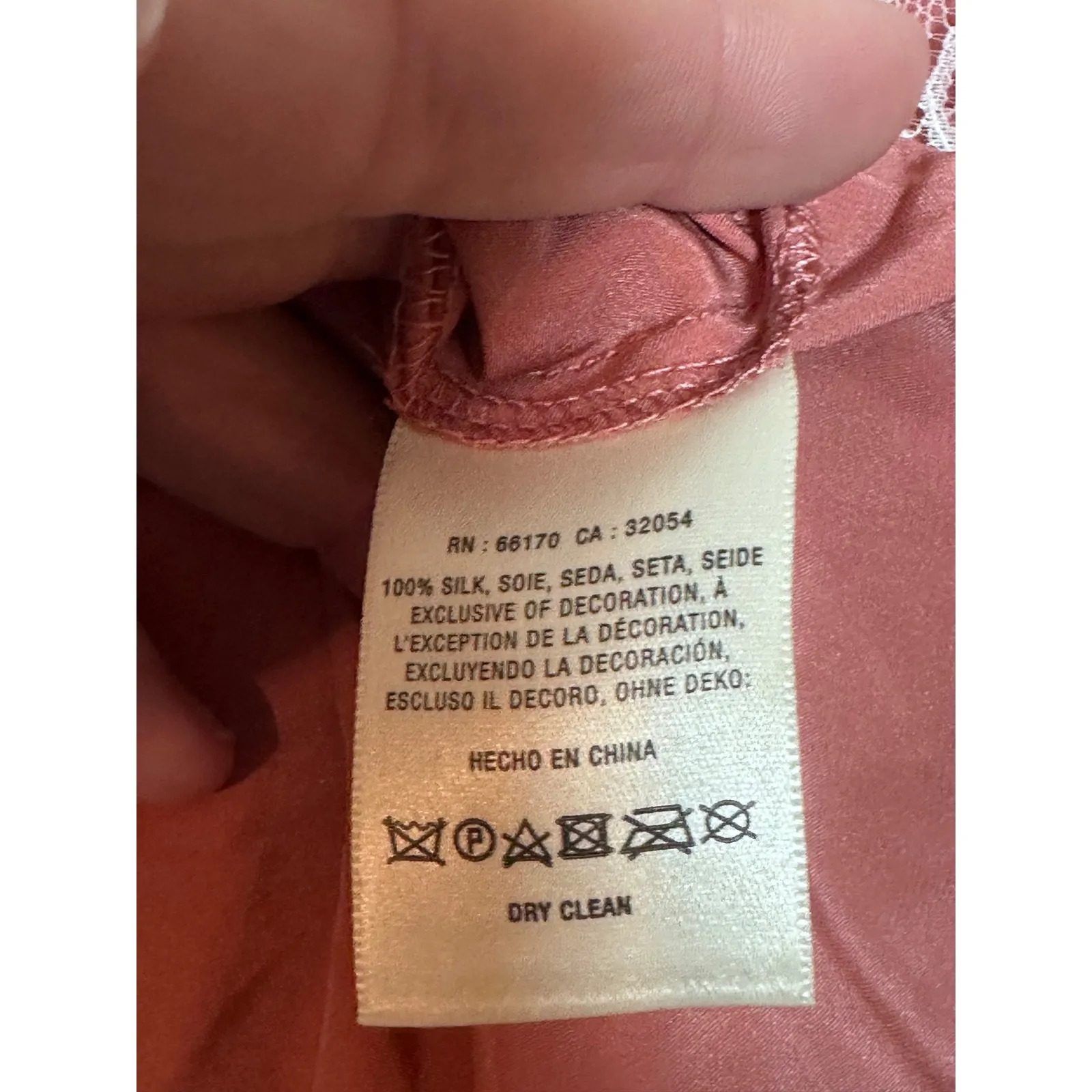 E By Eloise Silk Lace Trim Racerback Cami Top Rose Pink Size L Fairycore Boho Size L - Image 3