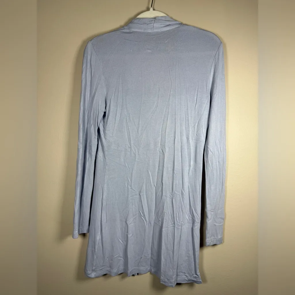 Kettlewell Sz S Long Open Front Wrap Cardigan Periwinkle Blue - Image 2