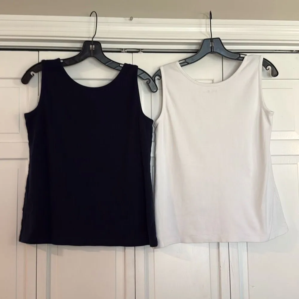 Lands End 100% cotton scoop neck tank bundle size small/MP - Image 9