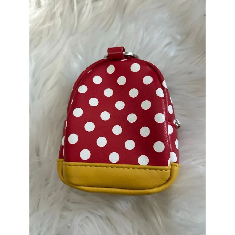 Disney Minnie Mouse Bow Miniature Backpack Keychain Clip - Image 3