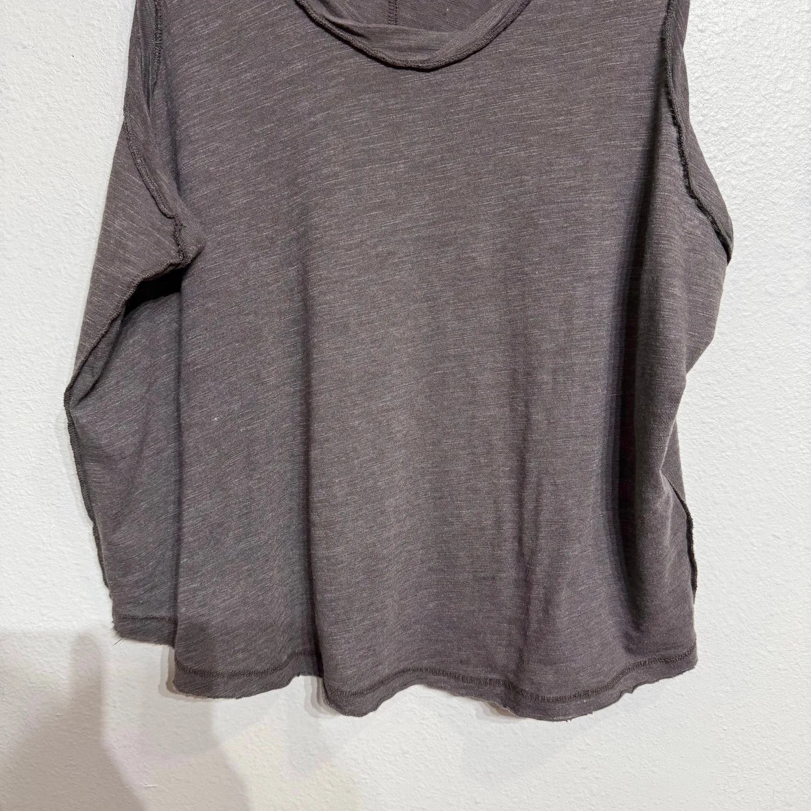 Free People We the Free Double Espresso Kate Scoop Tee Tank Top Sz M NWT - Image 4