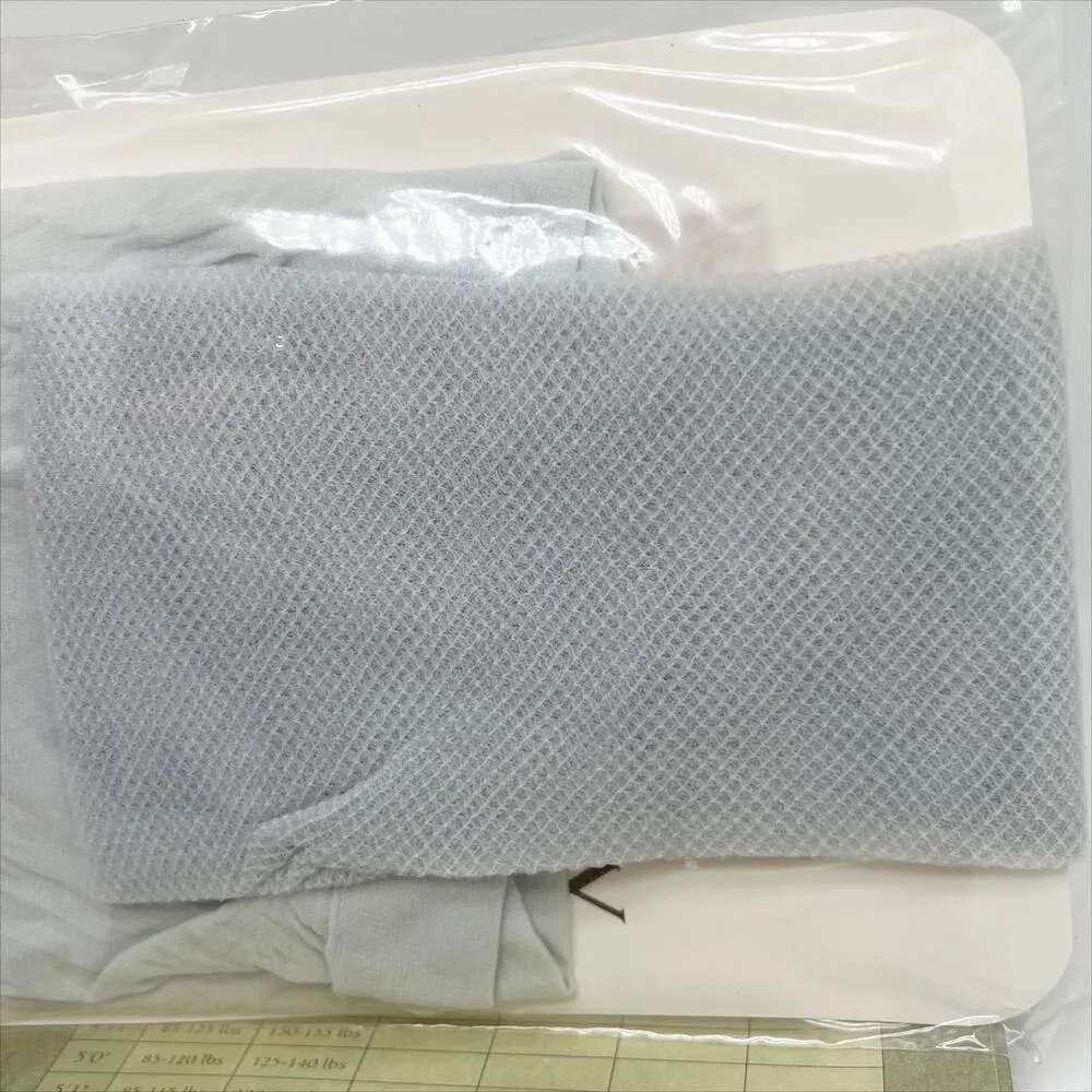 New Legacy Legwear Panty Hose Tights Italian Micro Fishnets in Dove Blue Plus - Image 5