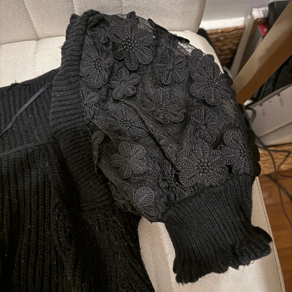 French Connection Juliet Mozart Caballo Floral Puff Sleeve Sweater - Image 3