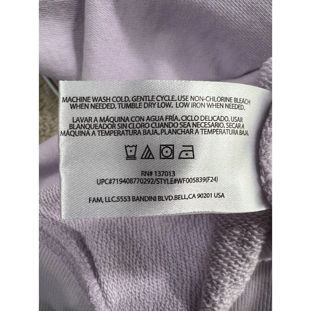 Wildfox Love Sweatshirt Dogs Love Me Gray W/ Pink Paw Print Womens L - Image 9