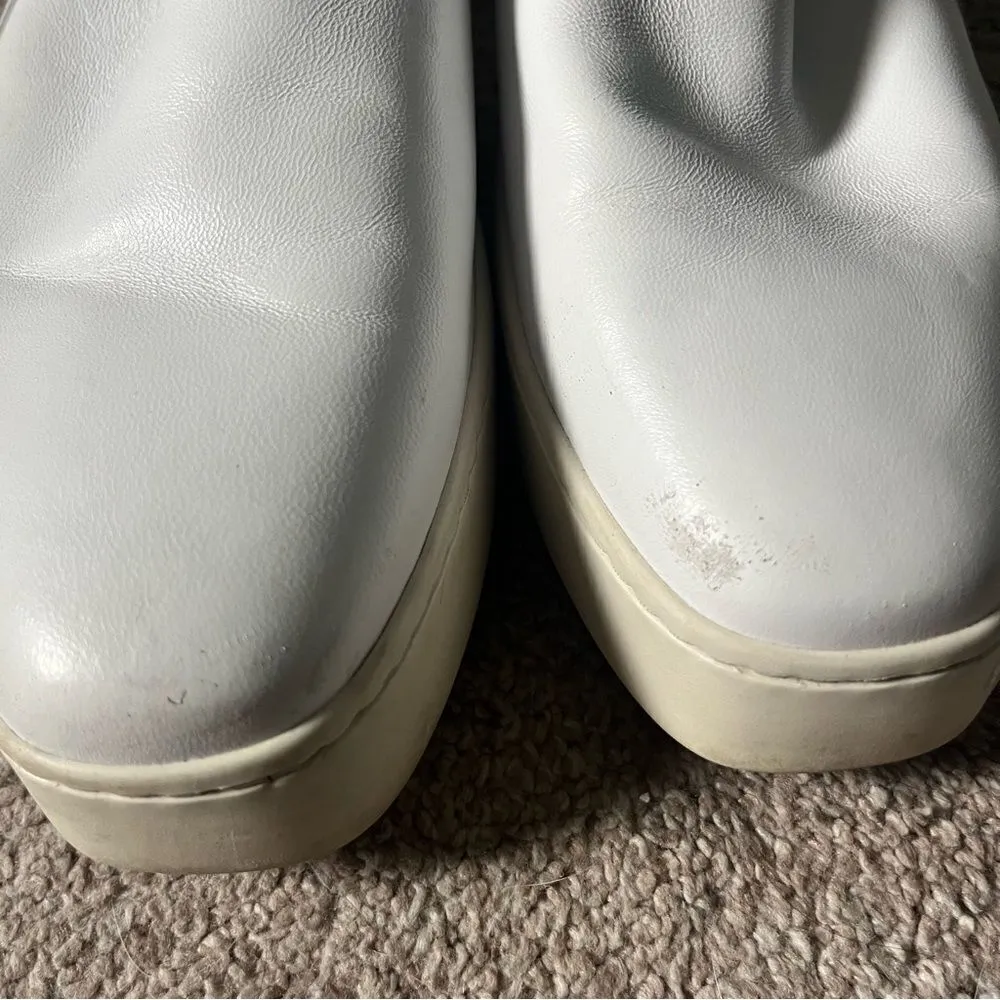 Vince White Leather Platform Sneaker - Image 2