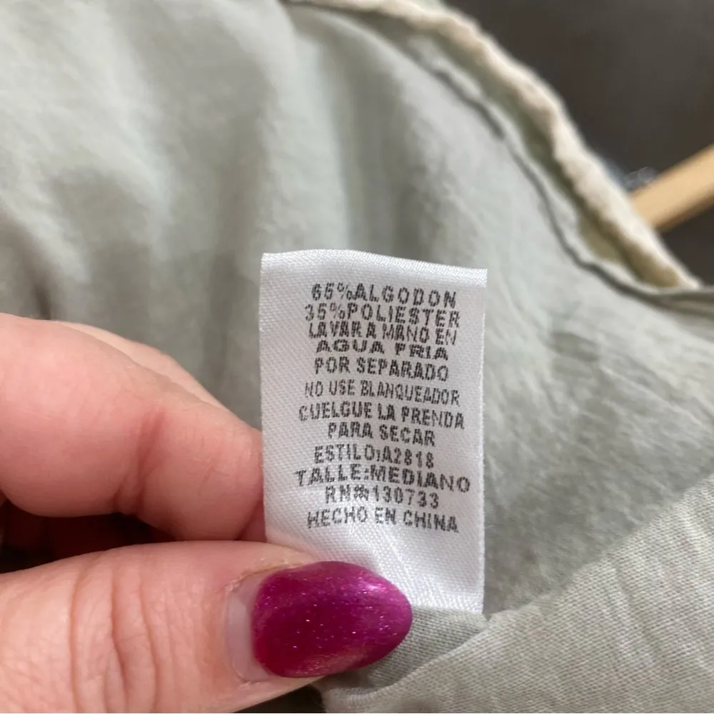 Umgee Embrodiered Olive Short Sleeve Tunic Dress - Image 3