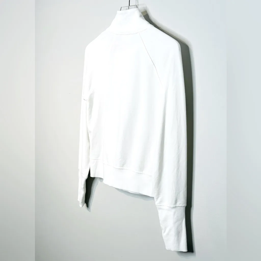 Sundays Euphemia White Knit Zip Neck Pullover Sweatshirt Top Shirt Size XS - Image 8