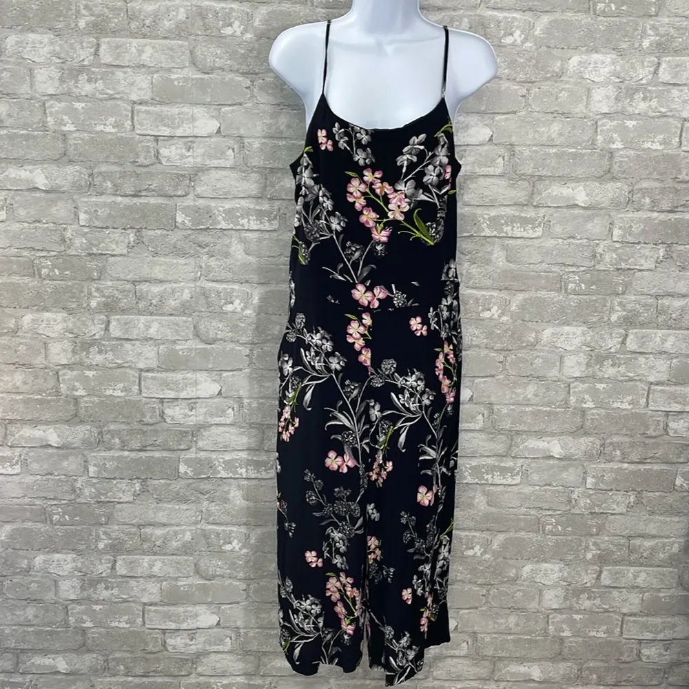 1. State  Floral Print Gaucho Jumpsuit - Image 2