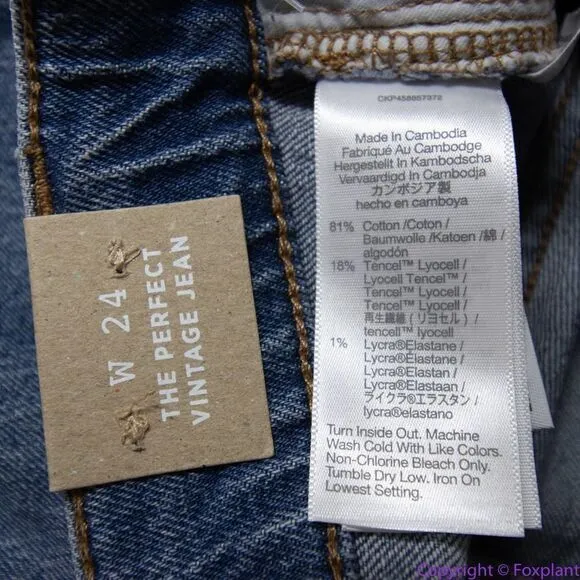 NEW Madewell The Perfect Vintage Jean in Belbury Wash: TENCEL, 24‎ - Image 16
