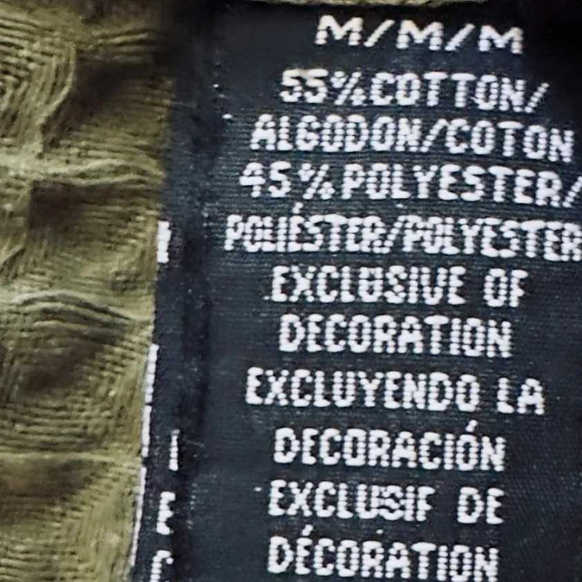 DRL Essentials Waffle Knit Button Down Shirt Jacket Deep Green Size Medium - Image 7