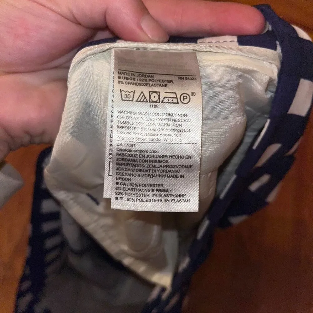 Banana Republic Ryan Fit Navy And White Gingham Shorts - Image 5