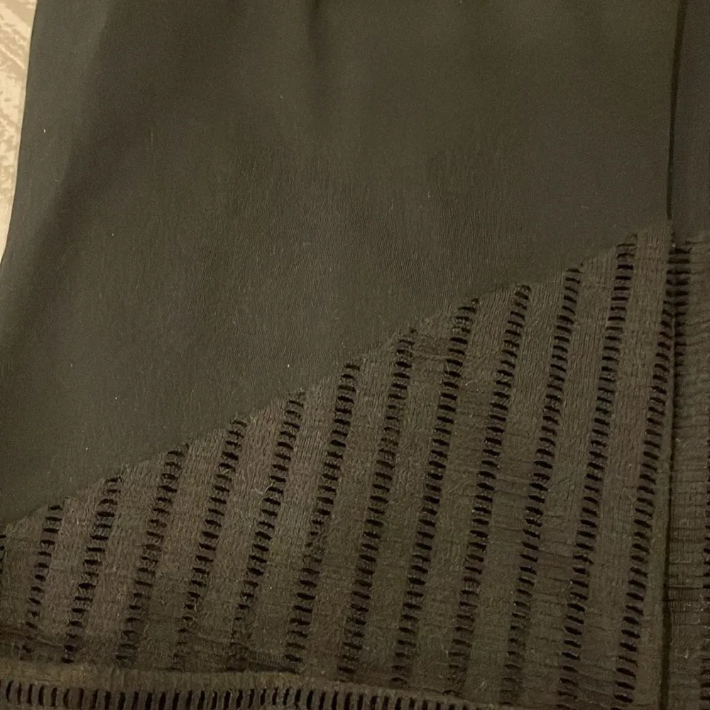 Strut This Women’s Black Mesh Bottom Leggings - Image 2