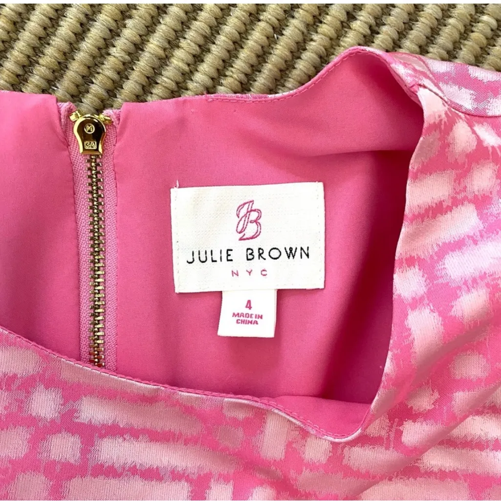 Julie Brown Pink Dress Size 4 - Image 5