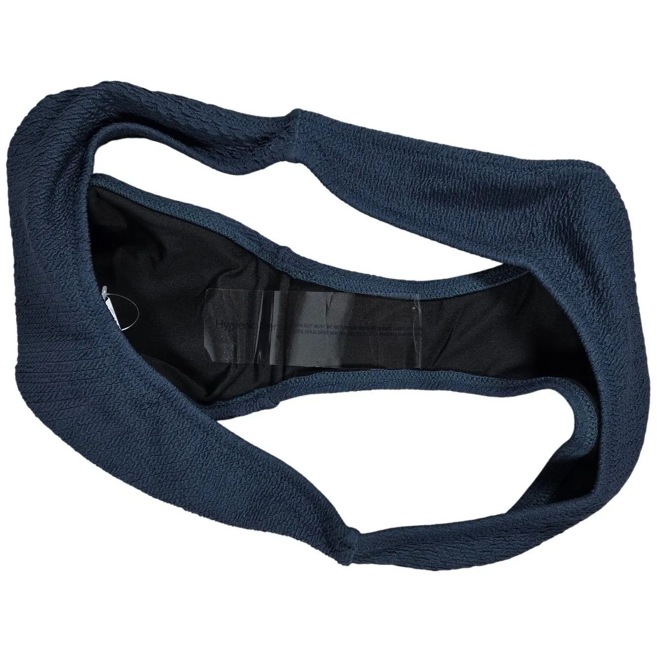 J. Crew Textured curved-waist‎ cheeky bikini bottom in Navy M NWT - Image 6