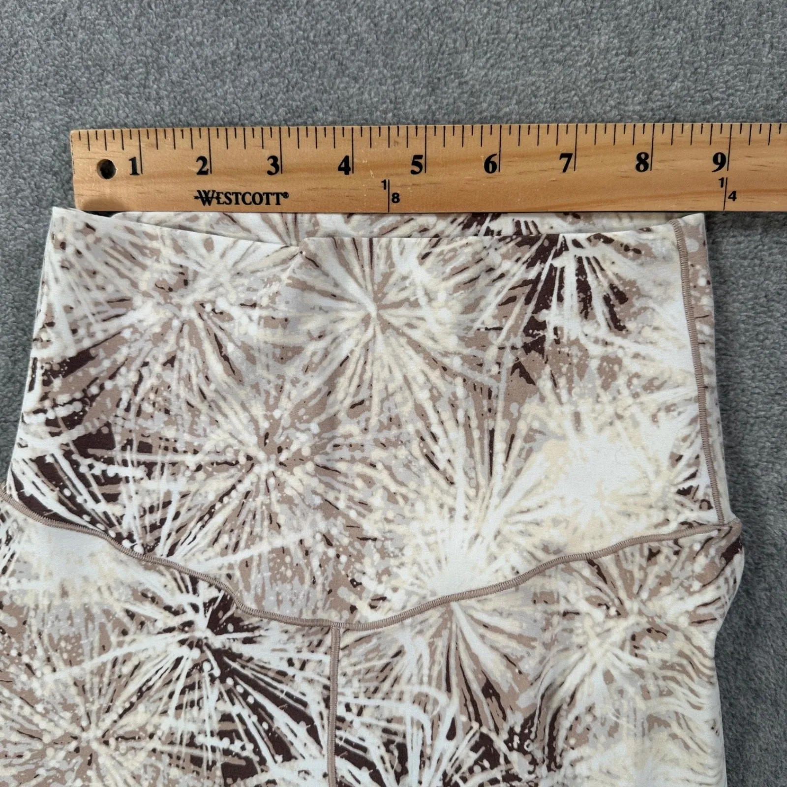 Aerie High Rise Athletic Leggings Size X-Small Brown/Cream 7/8 Length Active Gym - Image 5