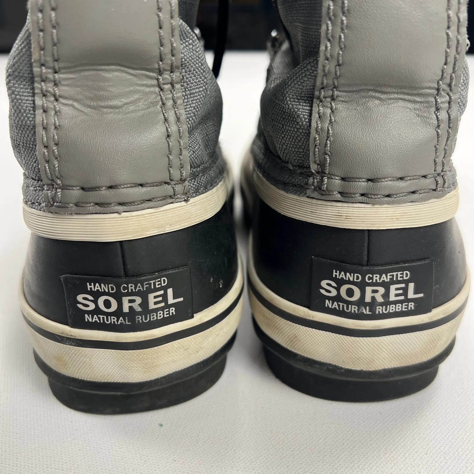 Sorel Carnival Waterproof Insulated Boot Quarry/Black Shearling Lined Size 7.5 - Image 4