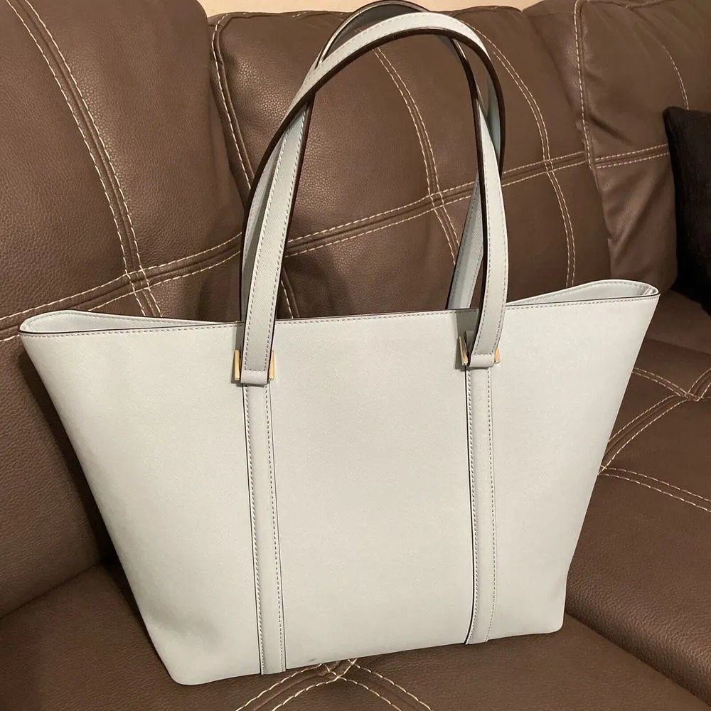 Kate Spade Newbury Lane Dally Extra Large Tote Bag Hydrangea Light Blue - Image 4