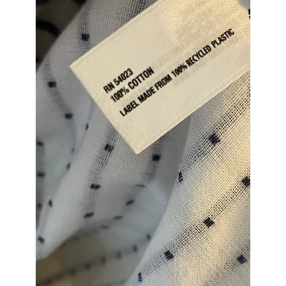 Gap The Academy Blazer Unstructured Blue/White Stripe Nautical Cotton Size 8 - Image 5