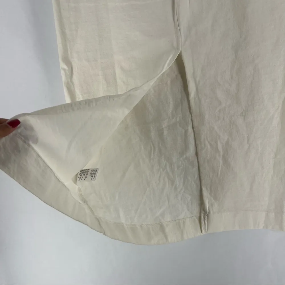 Free People Beach Elizabeth Midi Dress Cotton Strapless Breathable Slit - Image 12