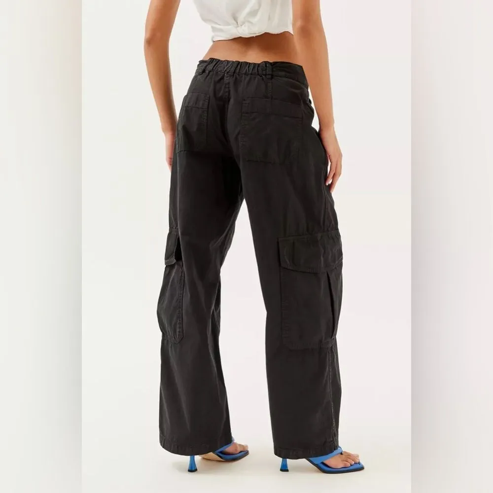 BDG Black “Rae” Carpenter Cargo Wide Leg Pants size 10 goth gorpcore - Image 3