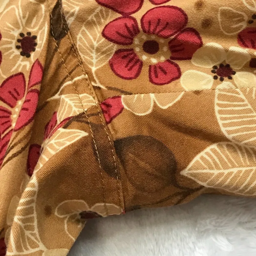 Tommy Bahama Vintage Cropped Pants Capris Tropical Stretch Cotton Blend Womens 6 - Image 5