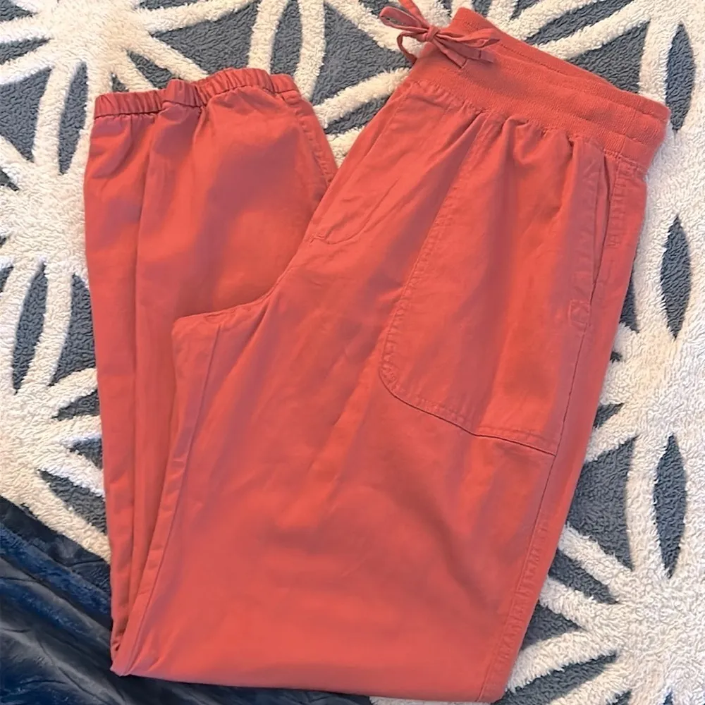 GAP Women’s Cotton Twill Pink City Utility Joggers Lounge Everyday Style Pants - Image 9