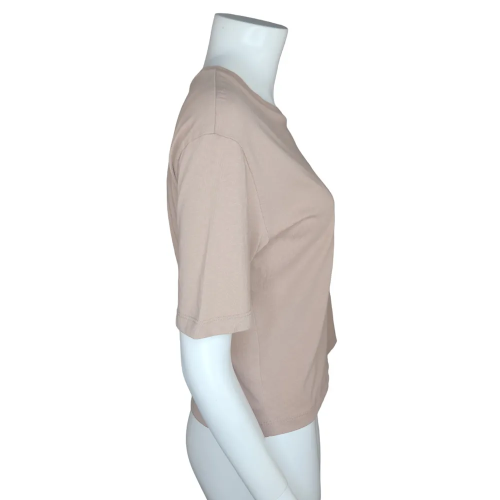 Oak + Fort Womens XS Cropped Short Sleeve Tee Chantrelle Peace Hands Graphic NWT - Image 10