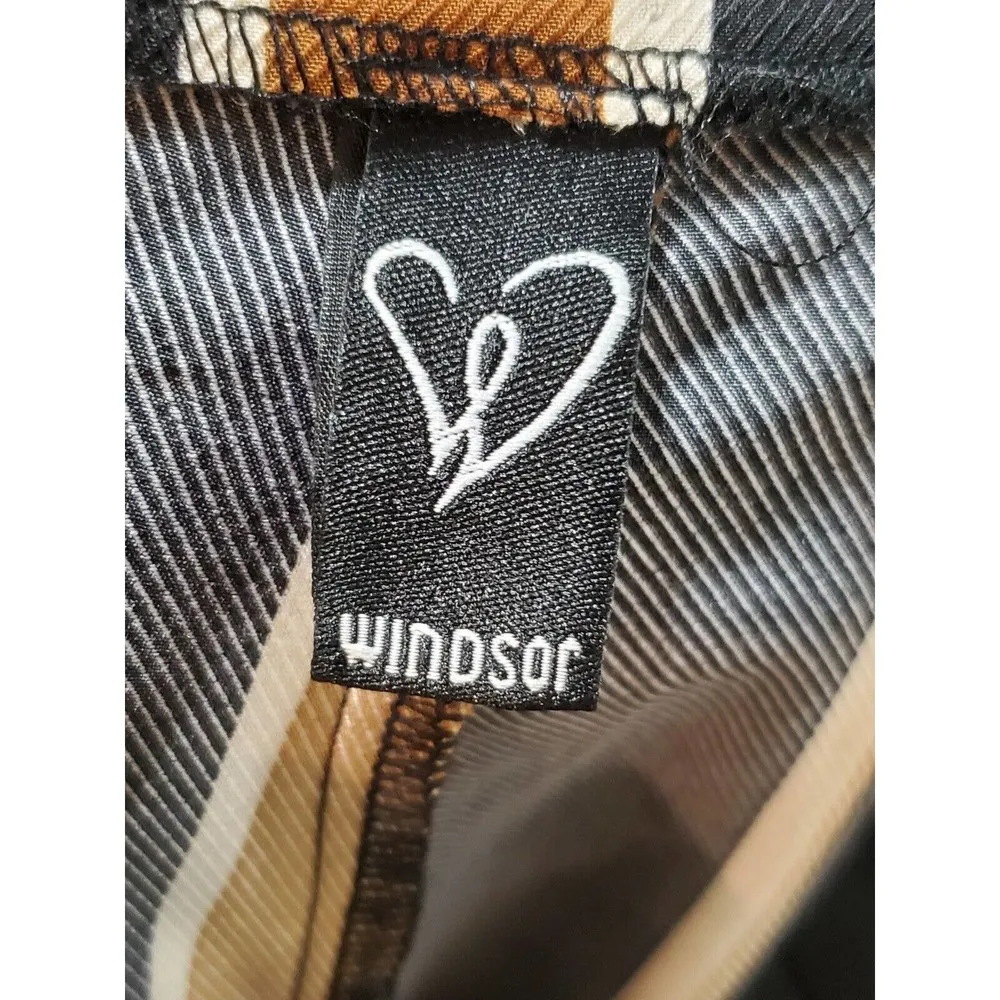 Windsor Women's Striped Polyester Mid Rise Wide Legs Comfort Waist Pant Size XS - Image 6