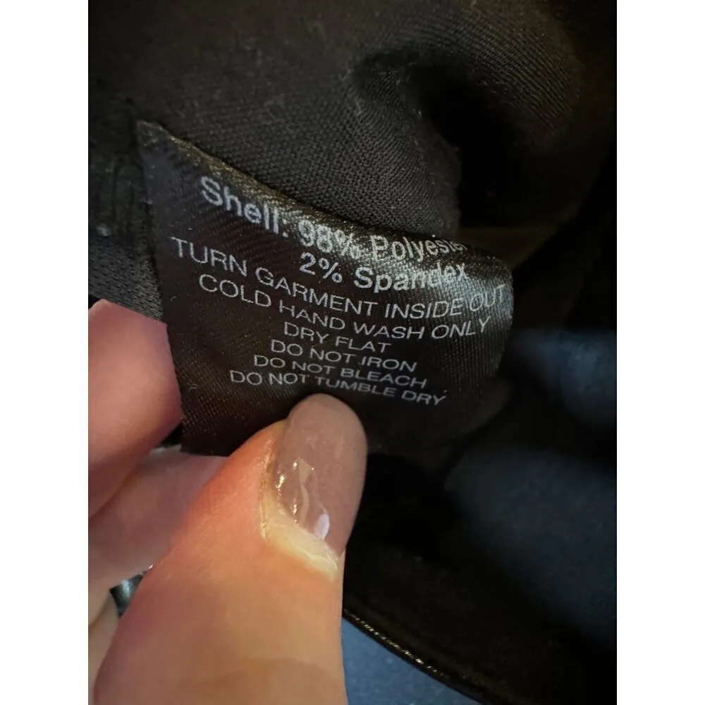 I AM GIA Pants Women Small Black Faux Patent Leather Cobain Jogger‎ Goth Baggy - Image 12