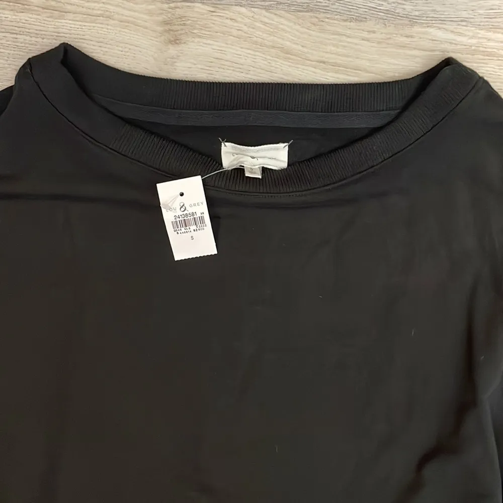 NWT -  Black Long Sleeve Scoop Neck Sweatshirt Dress Size Small - Image 8