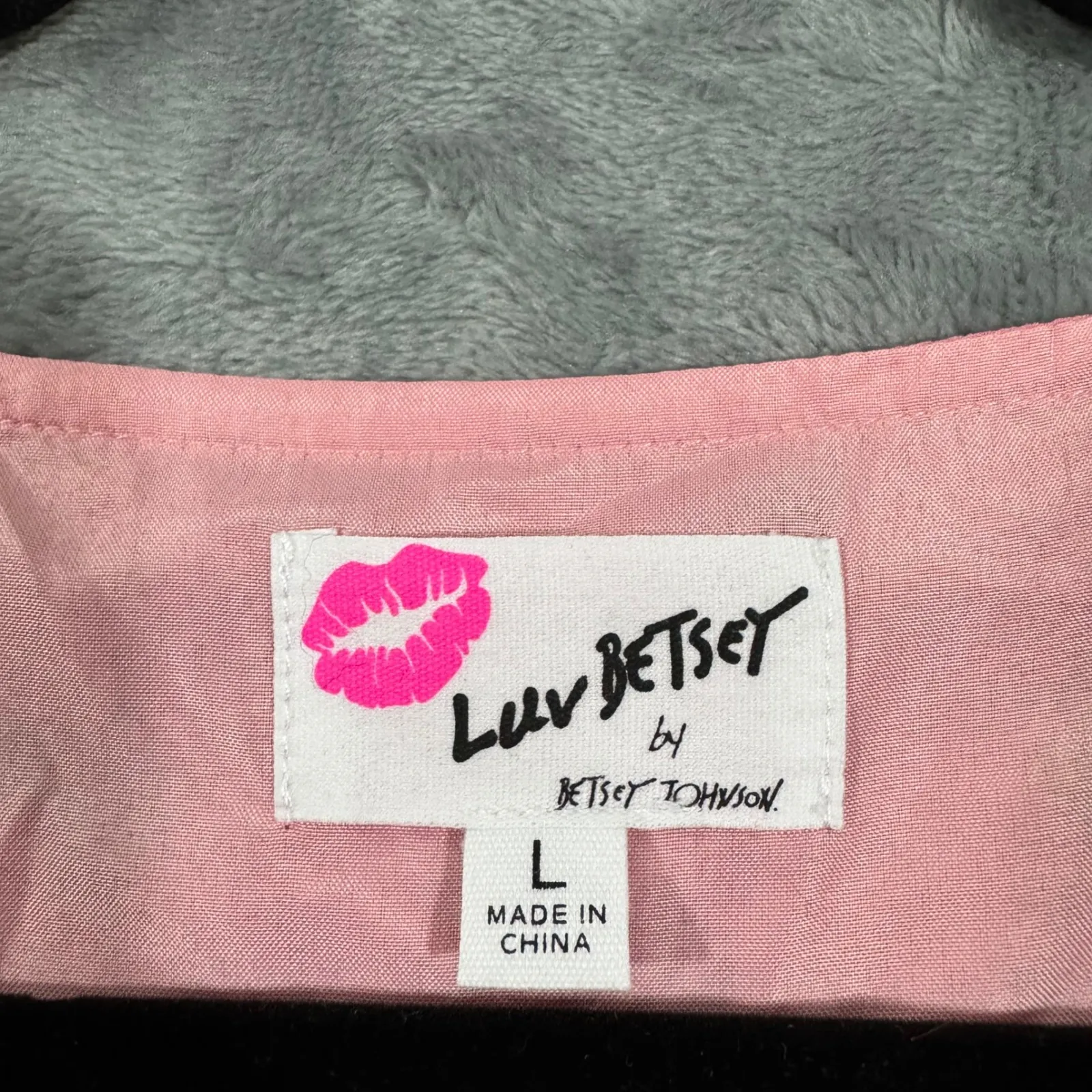 Luv Betsey by Betsey Johnson Floral Pink Printed Babydoll House Dress Size Large - Image 6