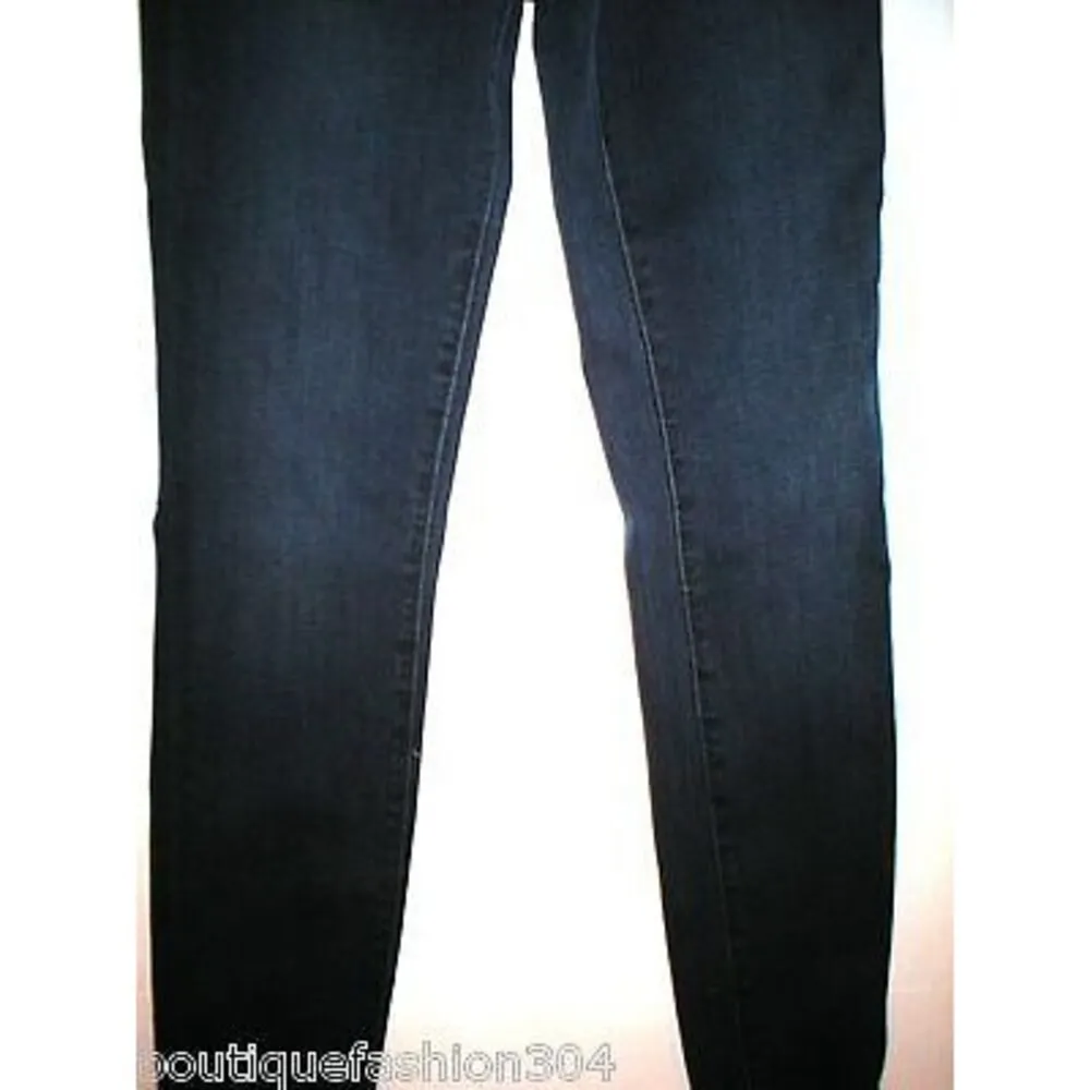 New J Brand Jeans Dark Blue Slim Skinny Womens 25 Fashion Designer USA - Image 6