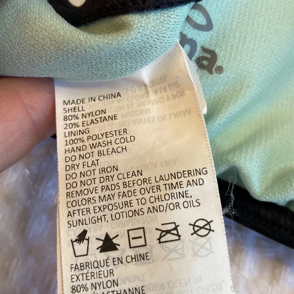 NEW!  AZRA TOP Black High Neck Halter Bikini Top XS Racerback Tassel Ties - Image 13