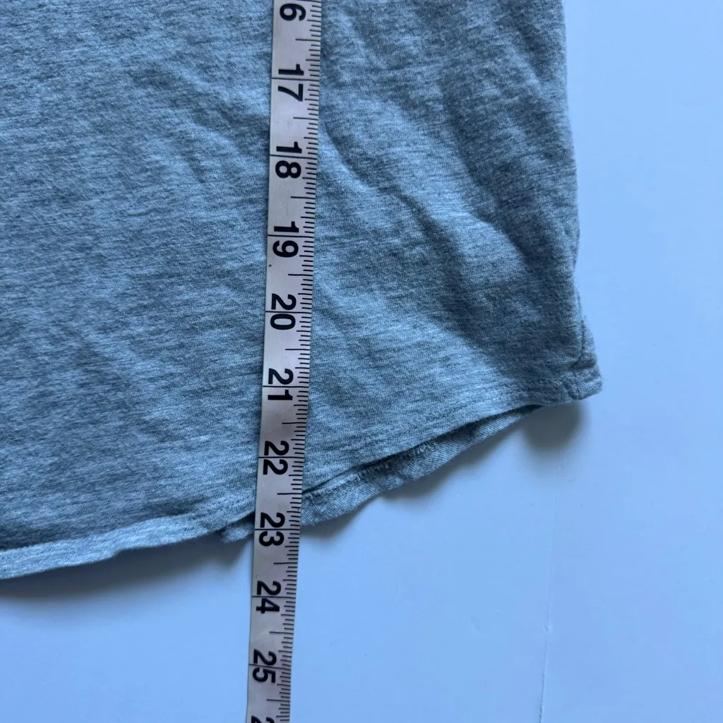 Eileen Fisher Organic Cotton Heather Gray Long Sleeve Top Size Large NWOT - Image 5