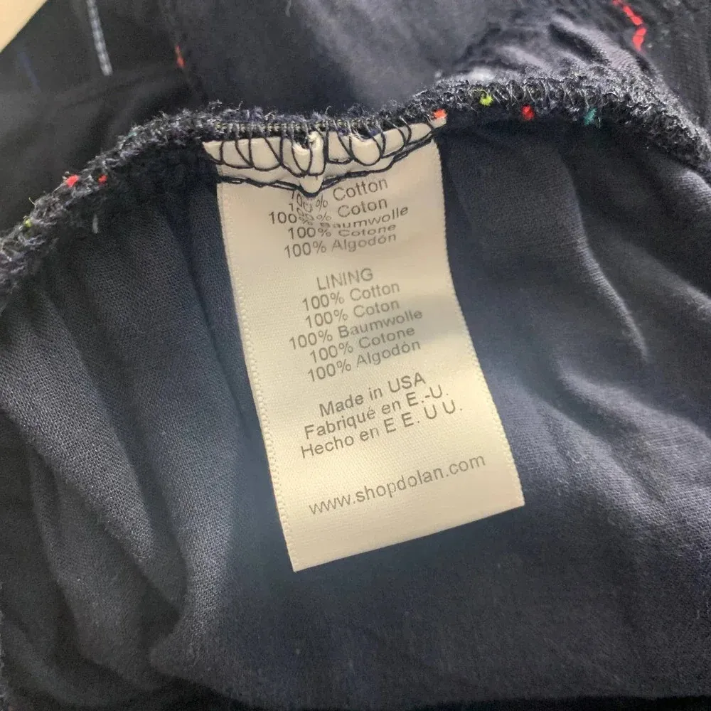 Anthropologie Dolan Jumpsuit Cropped Striped Halter Navy Blue Rainbow Size Small - Image 11