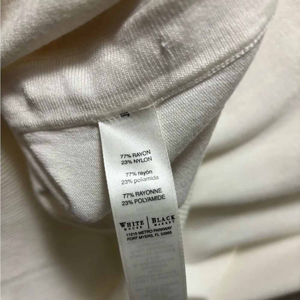 White House Black Market stretch knit collar tunic Size Medium - Image 6