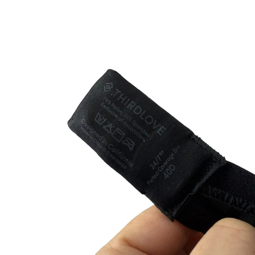 ThirdLove 24/7 Perfect Coverage Bra Black 40D - Image 6