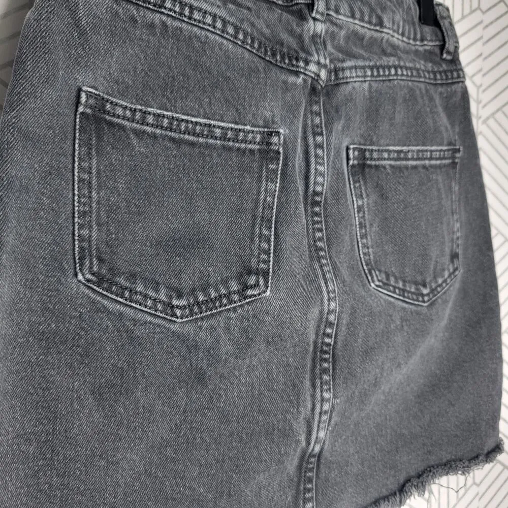 ASOS Black Jean Pelmet Skirt Sz 0 - Image 3