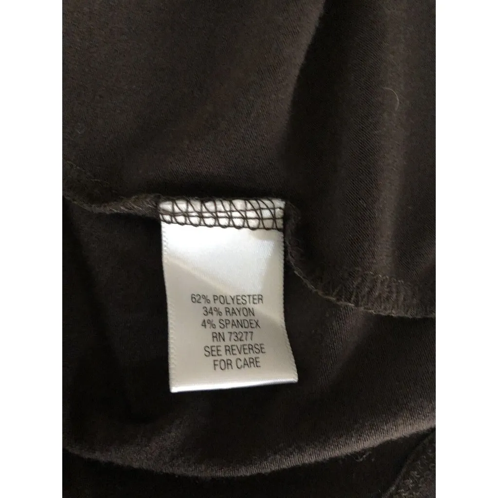 Apt. 9 ~ Short Sleeve V- Neck Collard Top ~ Size Medium ~ Brown - Image 6