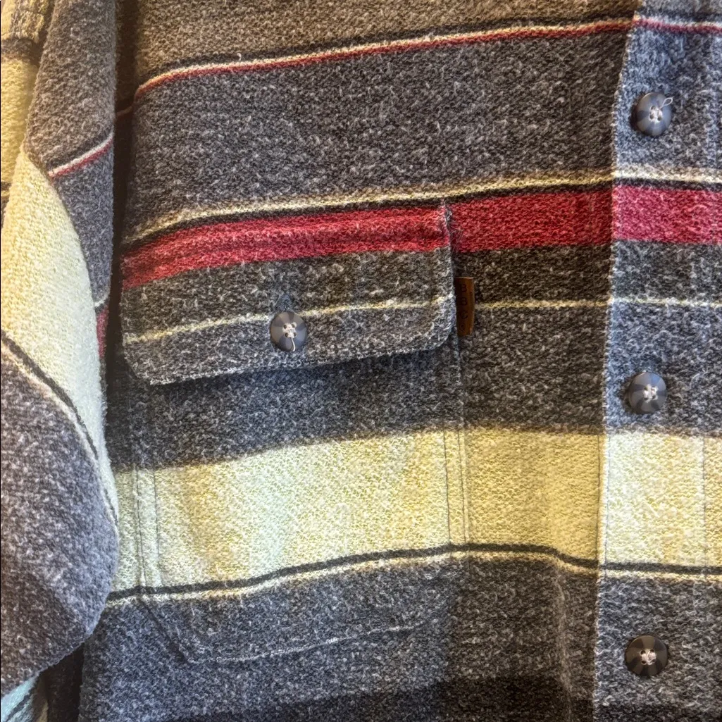 BUGLE BOY WETLANDS OUTDOOR APPAREL
CHARTREUSE/MINTY GREEN BLUE RED SHACKET - Image 3