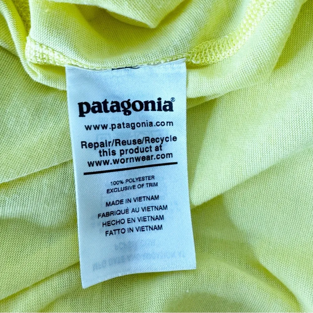 Patagonia Capilene Cool Trail Shirt Yellow Medium - Image 7